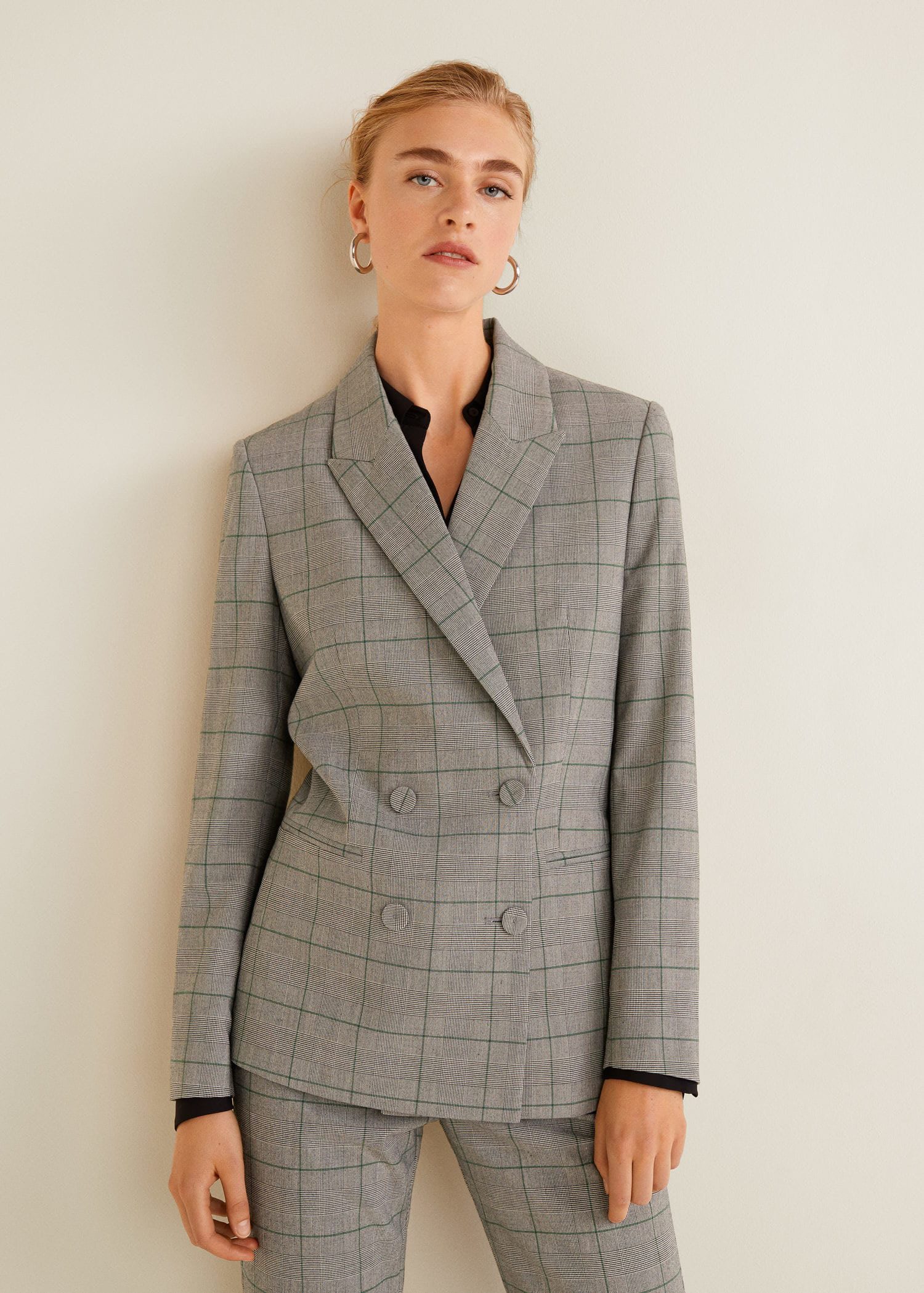 Check Structured blazer