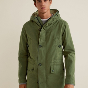 Quilted hooded parka