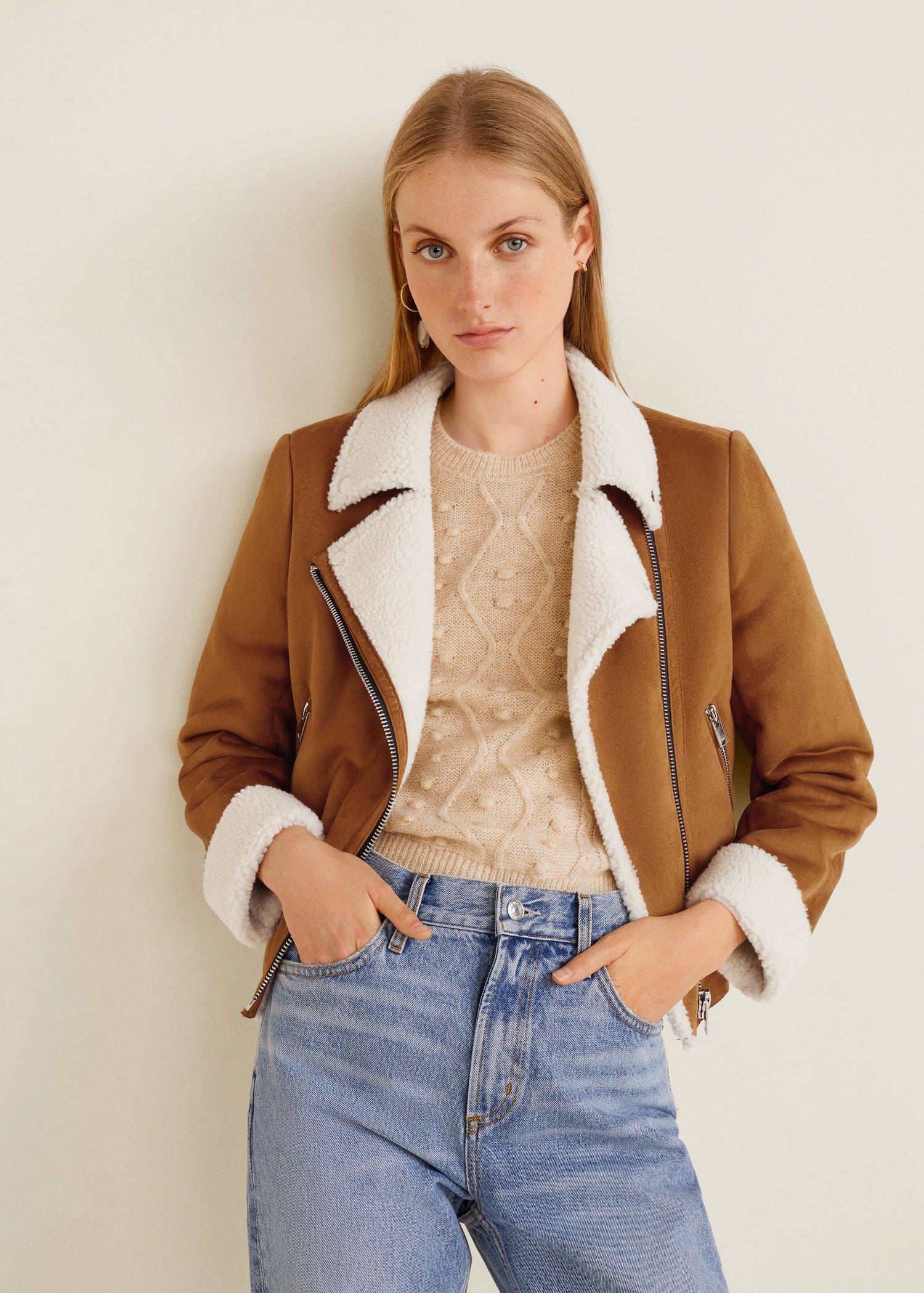 Faux shearling jacket
